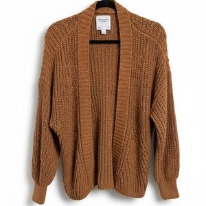 Abercrombie Orange Fall Cardigan-XL